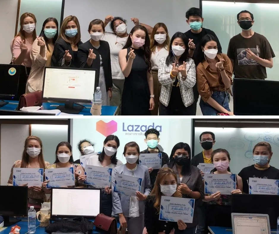 ภาพบรรยากาศอบรมคอร์ส Lazada / Shopee รุ่น 37