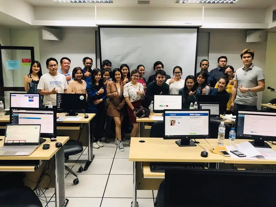 ภาพบรรยากาศอบรมหลักสูตร สร้างเว็บสวยด้วย WordPress รุ่น 2