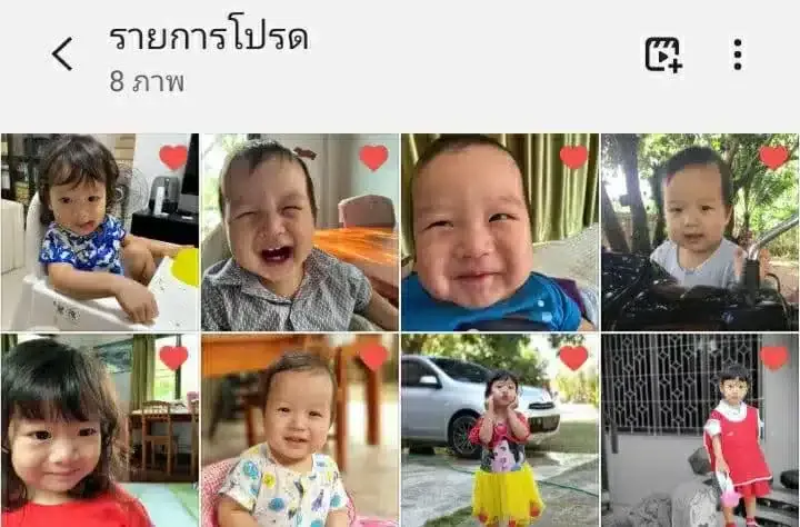 รูปภาพที่เลือกมาทำ LINE Sticker